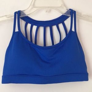 Bally blue sports bra